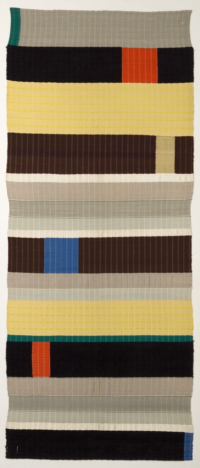 Wall Hanging by Anni Albers, wool, silk, chenille, and boucle&amp;#769;, 1925