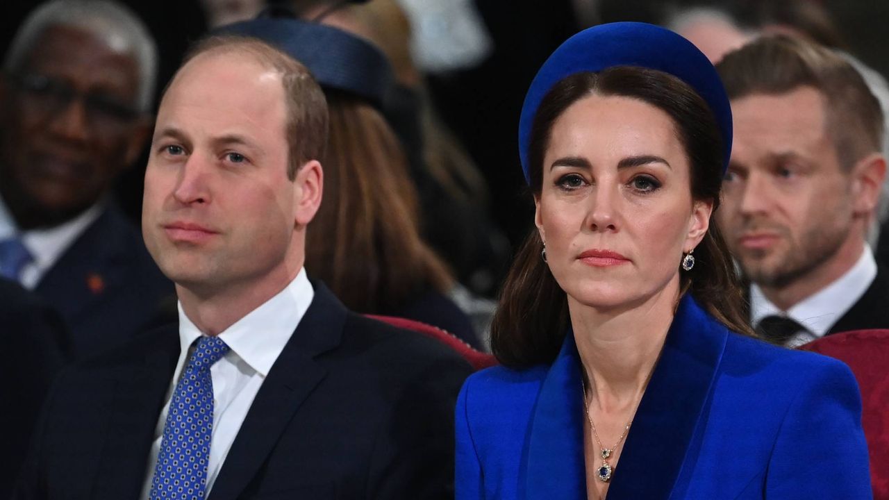 Prince William and Kate Middleton attend the Commonwealth Service at Westminster Abbey