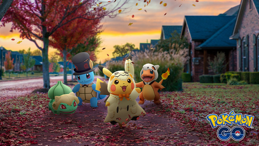 Pokémon Go Halloween trick or treating starters