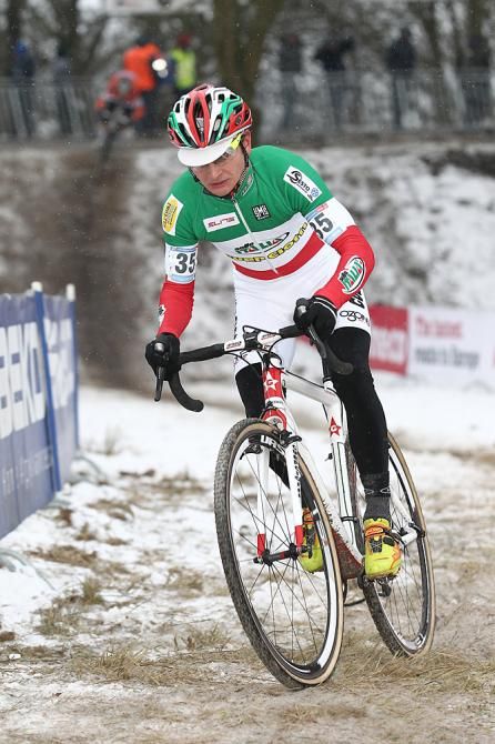 Gioele Bertolini rode to third in Hoogerheide