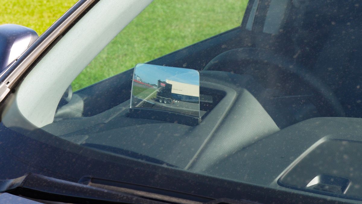 The glass pane for the HUD