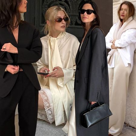 fashion collage of style influencers wearing elevated outfit ideas for spring 2026