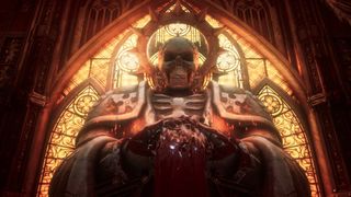 In-game screenshot of an Imperium statue in Warhammer 40,000: Rogue Trader