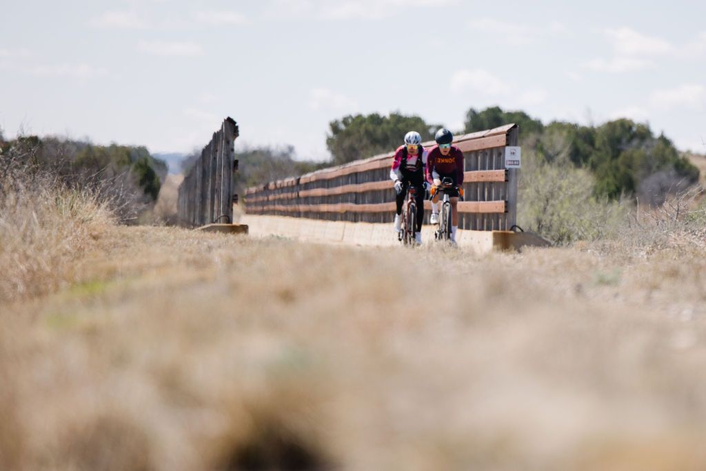 Two-rider tandem of Keegan Swenson and Chase Wark rode together for most of the race