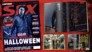 The cover of SFX 408 and some of the features inside.