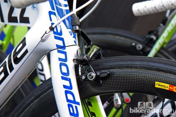 Liquigas-Cannondale is still running the previous-generation SRAM Red.