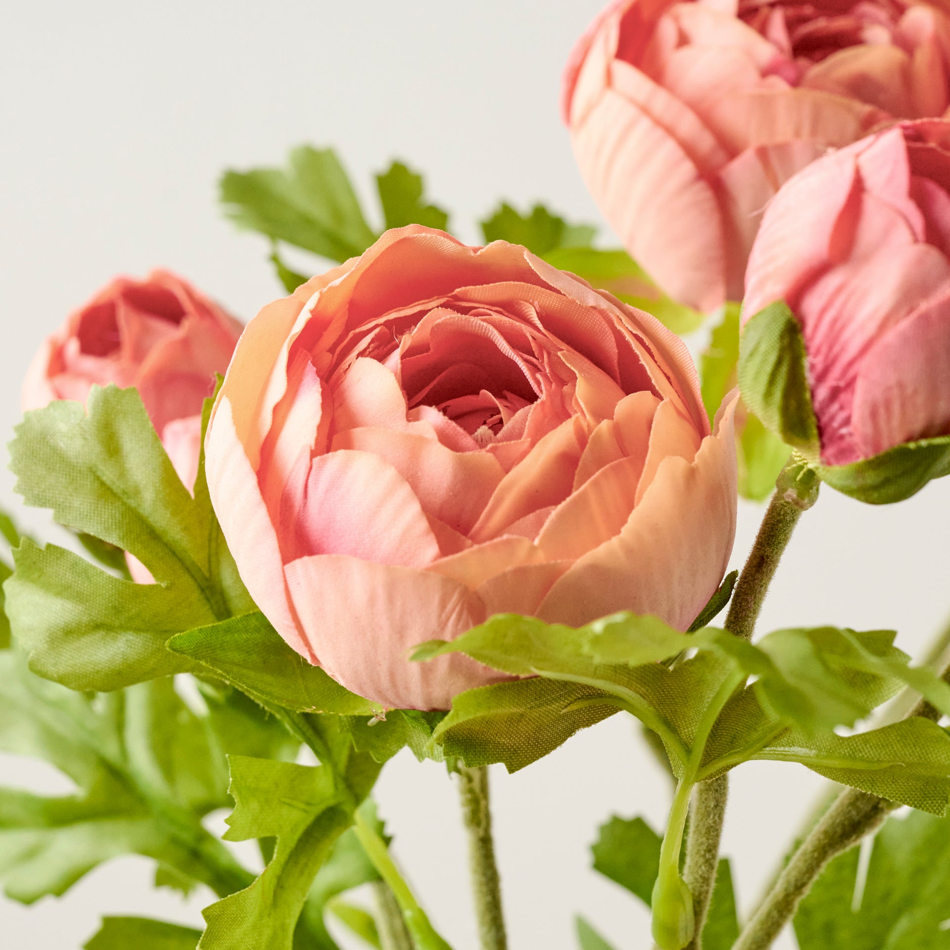 Real Touch Ranunculus Stem - Coral