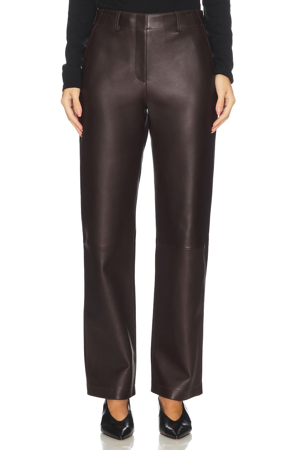 Straight Classic Leather Pant