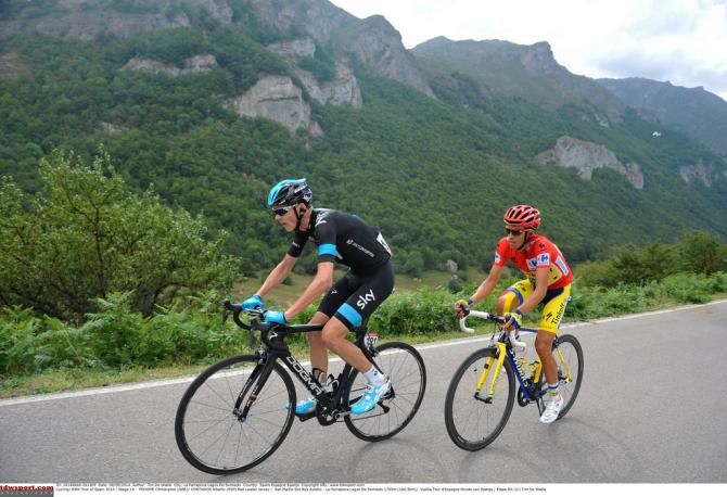 Alberto Contador (Tinkoff-Saxo) sat on Chris Froome's (Team Sky) wheel until he came around and launched the winning move