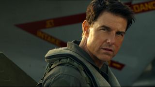 Tom Cruise in a jump suit Top Gun: Maverick