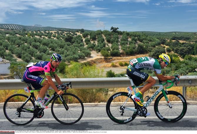 Elie Favilla and Javier Aramendia in the crosswind