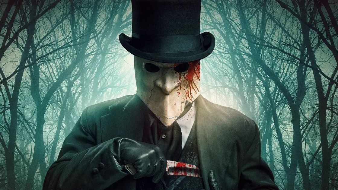 Scary man in top hat and white blood-stained mask looms large ahead of the premiere of Slasher season 5 