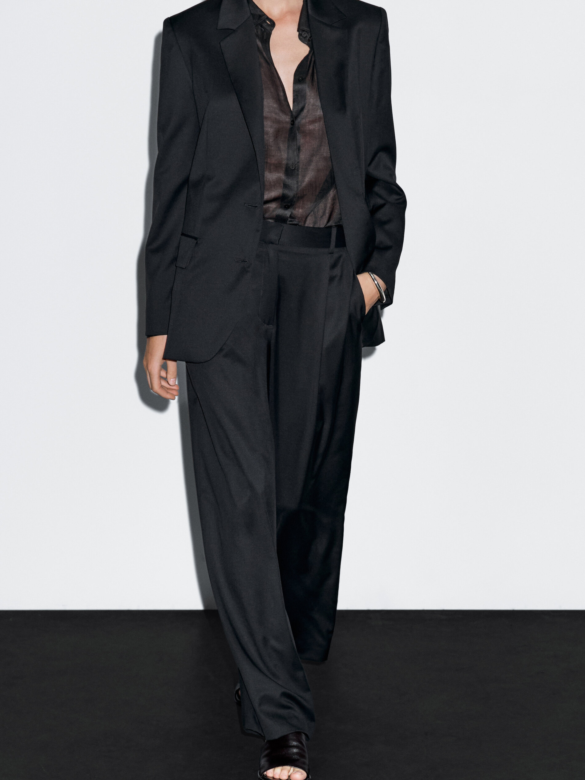 Pleated Extra Fine Wool Trousers