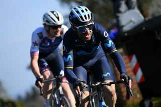 Valverde and Asgreen fight for Strade Bianche podium places alongside Pogacar