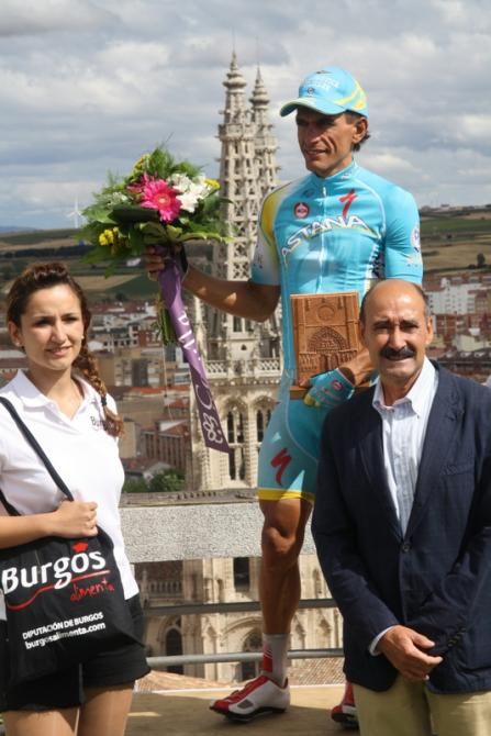 Lluis Mas enjoys the combativity prize