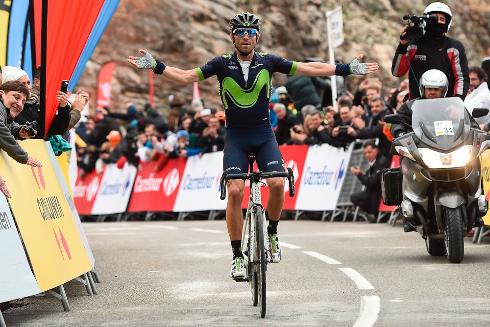 Alejandro Valverde (Movistar) wins stage 5 at Volta a Catalunya