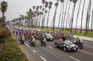 Riders eagerly await for the race director to set them loose on Stage 5