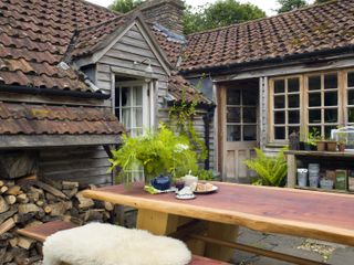 exterior dining area