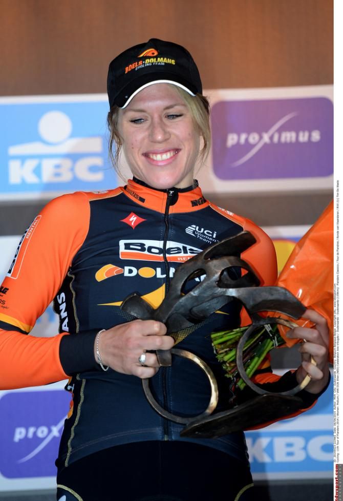 Ellen van Dijk (Boels Dolmans) with her trophy