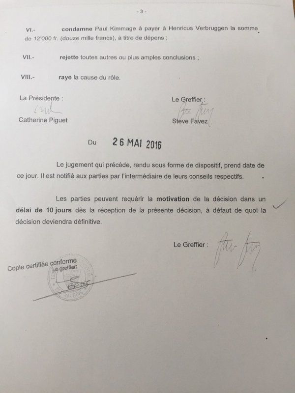 Another page of the ruling in the Kimmage and Verbruggen case