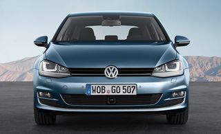 Front view of VW Golf Mk7.