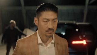 Brian Tee boasting a an intense glare on Reacher