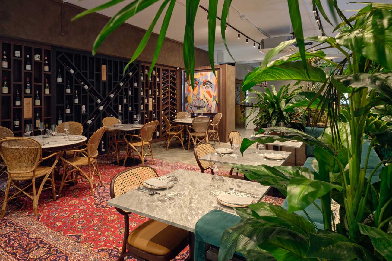 Interior of Le Clos Wine House and Restaurant in Singapore