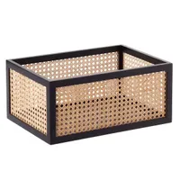 The Container Store Artisan Rattan Cane Bin The Container Store Artisan Rattan Cane Bin
