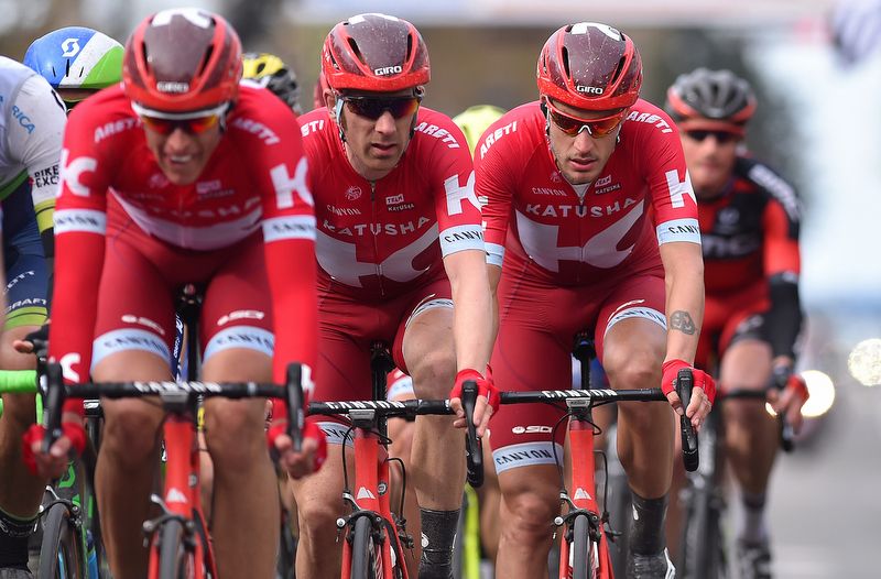 Michael Morkov and Jacopo Guarnieri are two key riders in the Kristoff leadout train