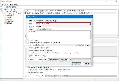 How to create an automated task using Task Scheduler on Windows 10 ...