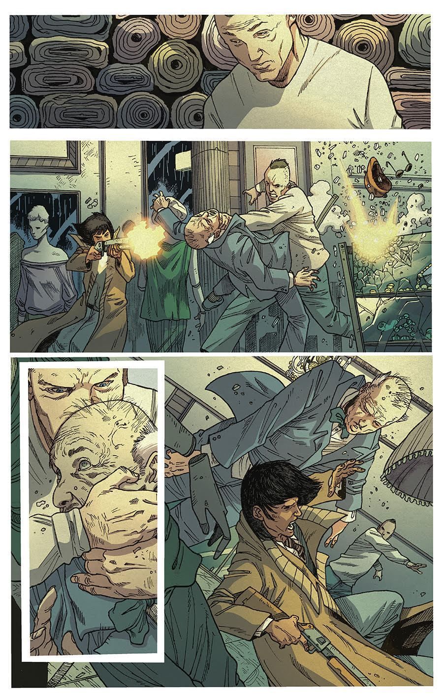 A sneak peak at the new "Blade Runner: 2029" comic series from Titan Comics.