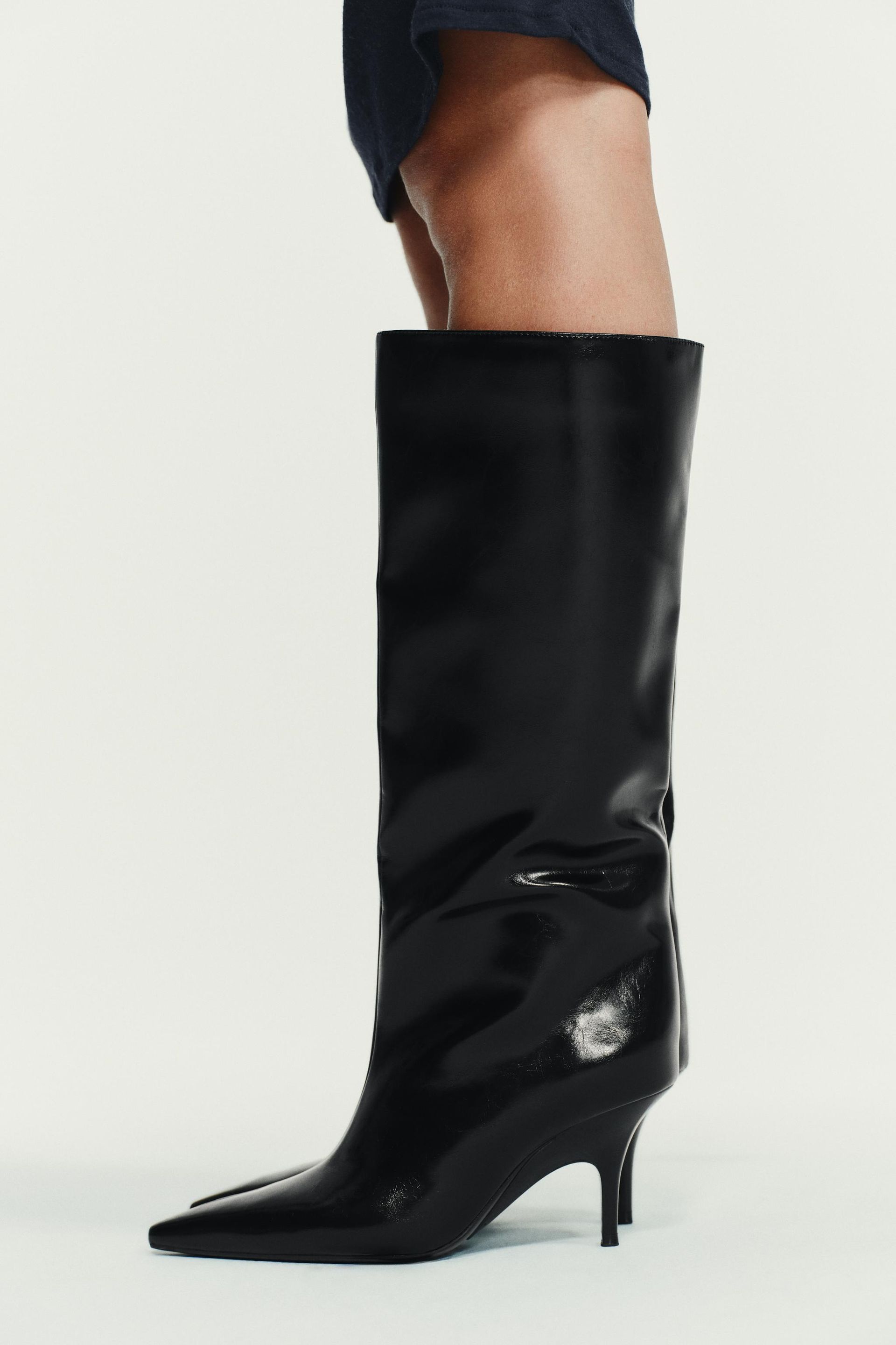 Kitten Heel High Boots