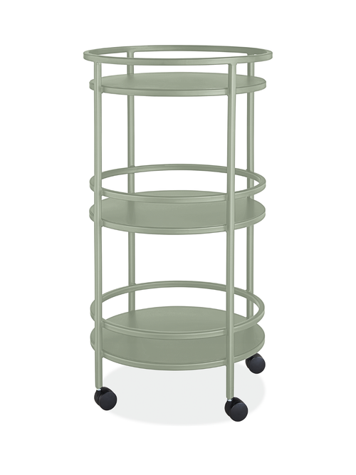 Slim Round Outdoor Bar Cart