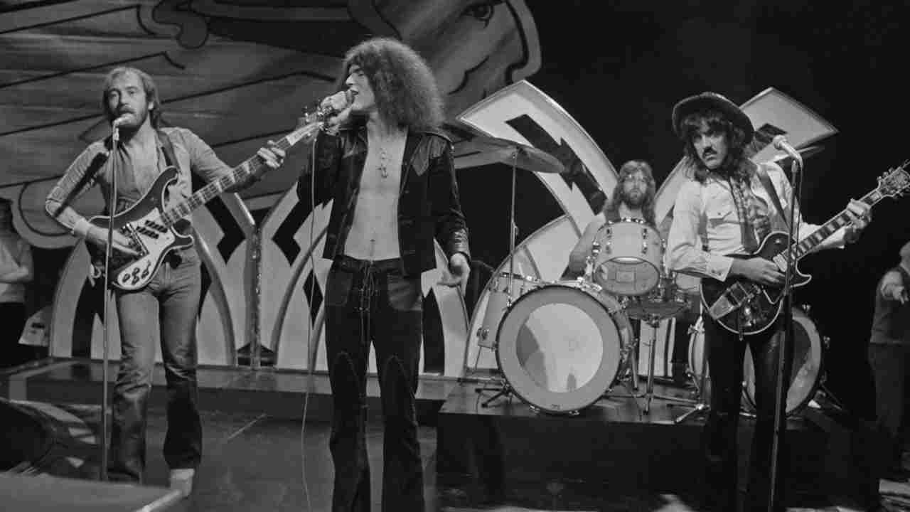 Nazareth performing on a TV show in the 1970s