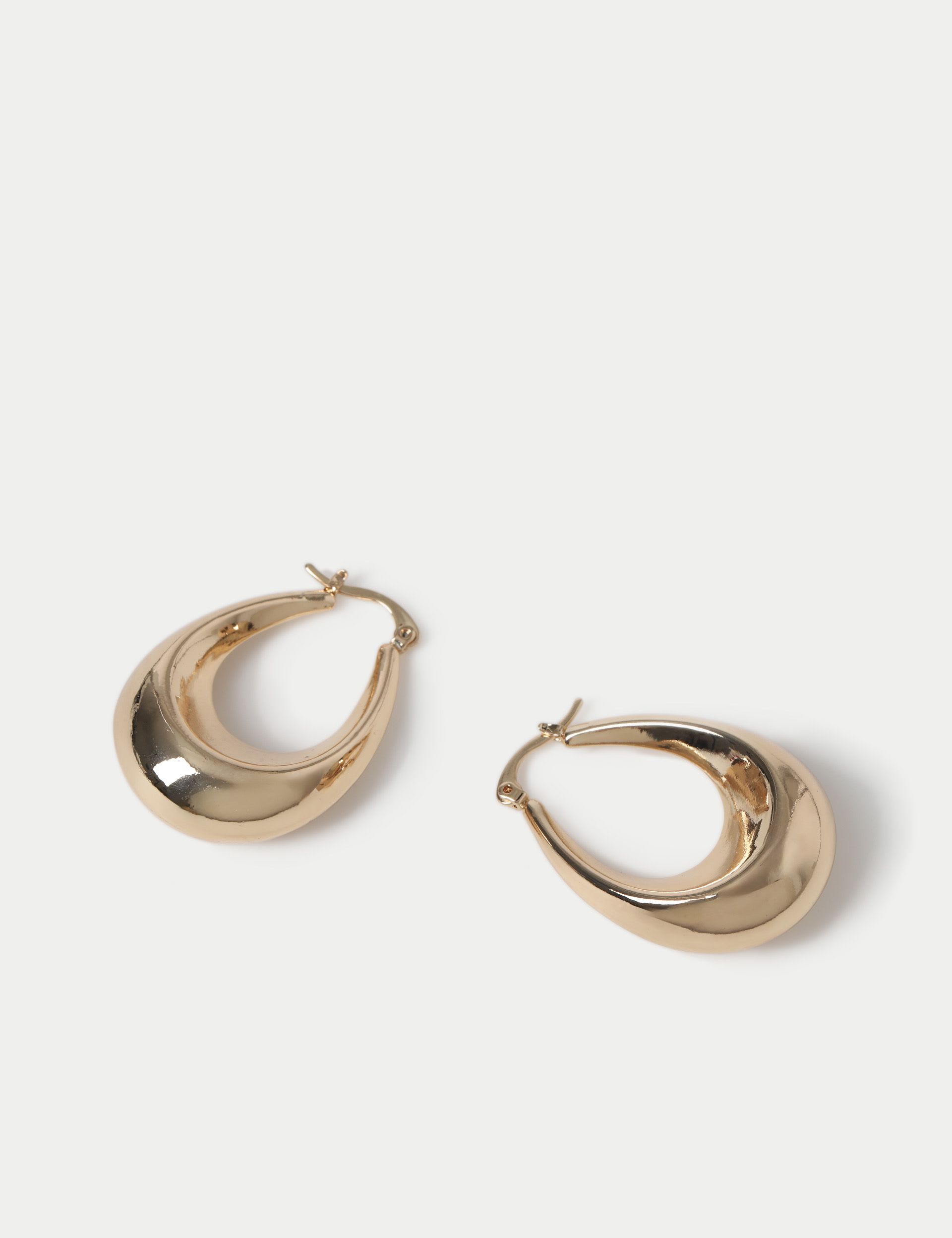 Chunky Oval Hoop Earrings