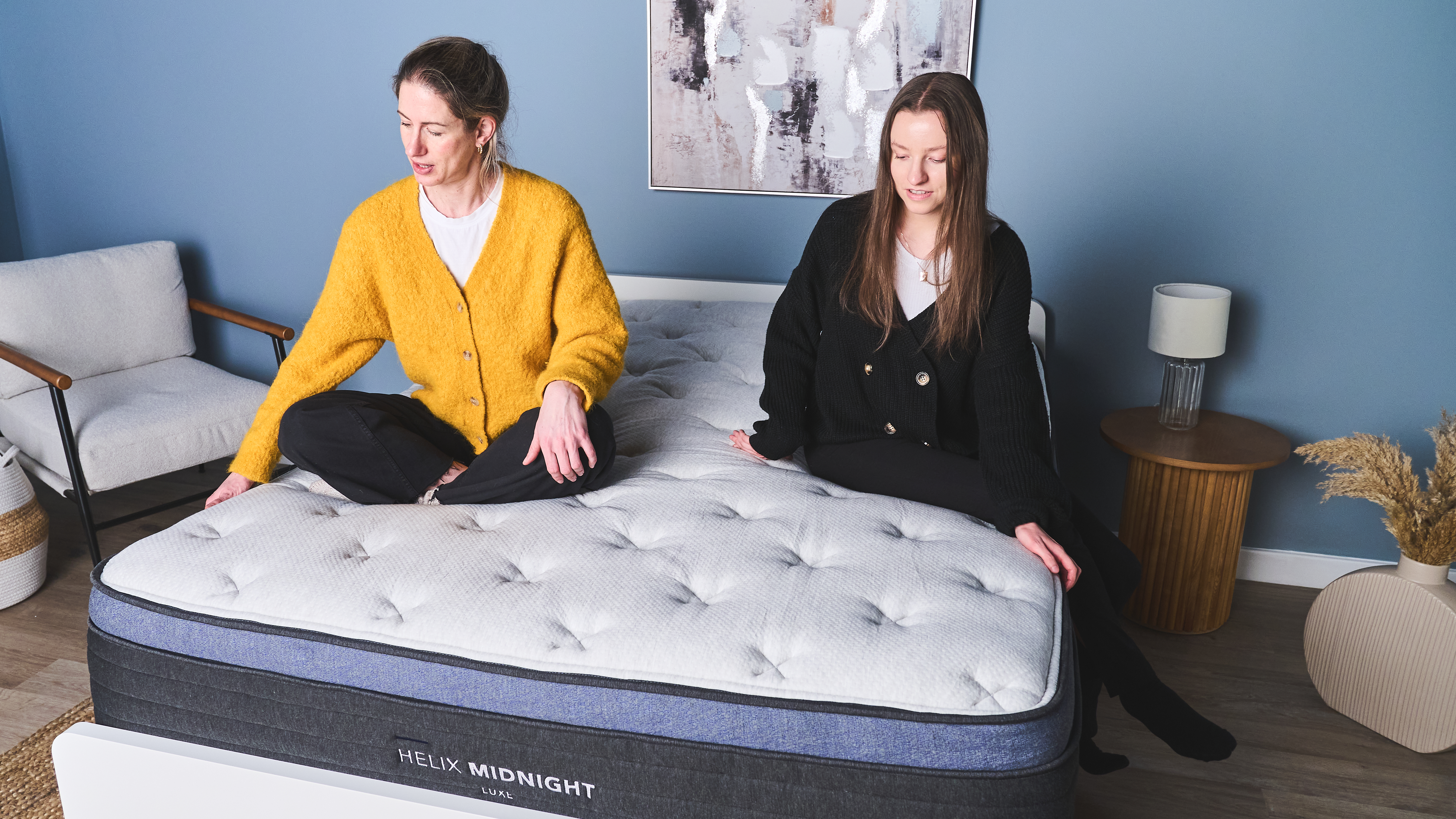 We tested the medium-firm Helix Midnight Luxe mattress.