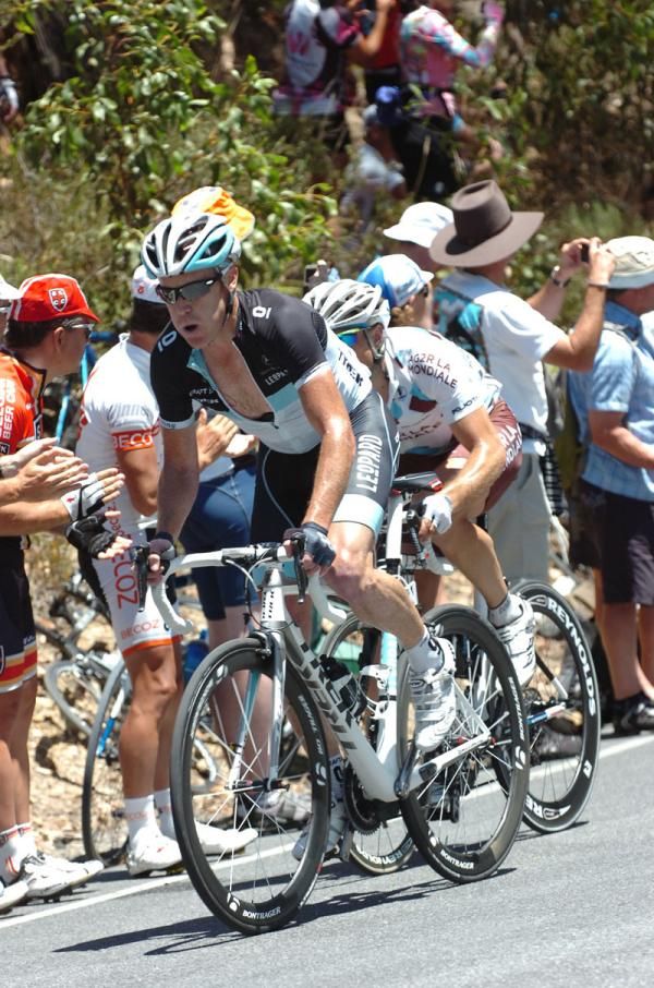 Full gass: Former Tour Down Under winner Stuart O'Grady