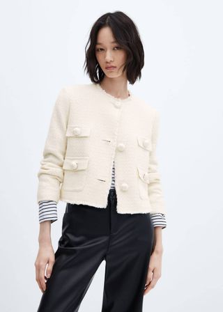 Pocket Tweed Jacket - Women