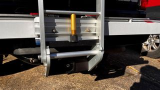 The various tilt positions on the 1 Up USA Super Duty Double hitch rack