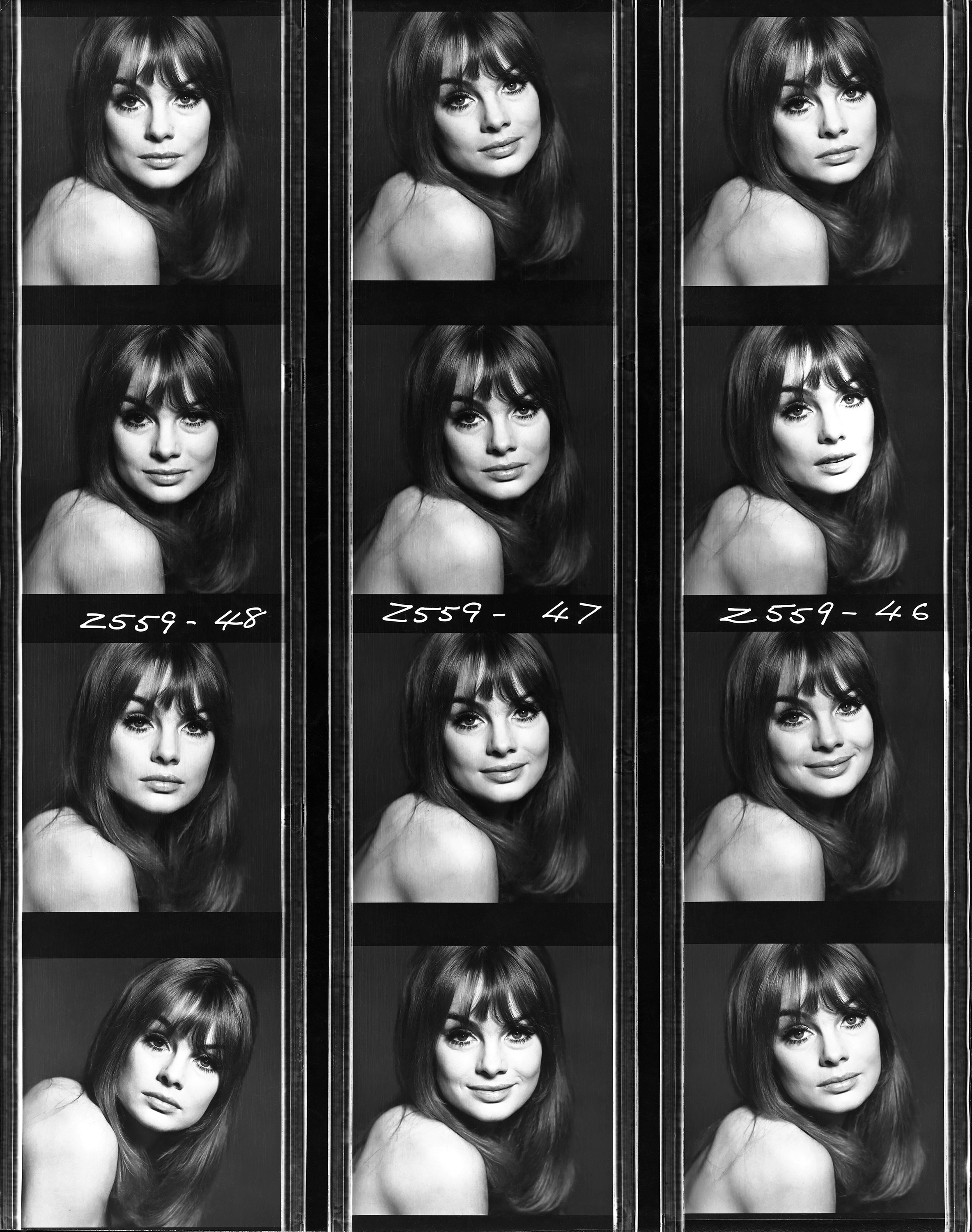 Jean Shrimpton, contact sheet shot for Italian Vogue, 1965 Brian Duffy
