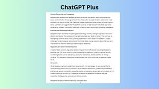 ChatGPT Plus screenshot