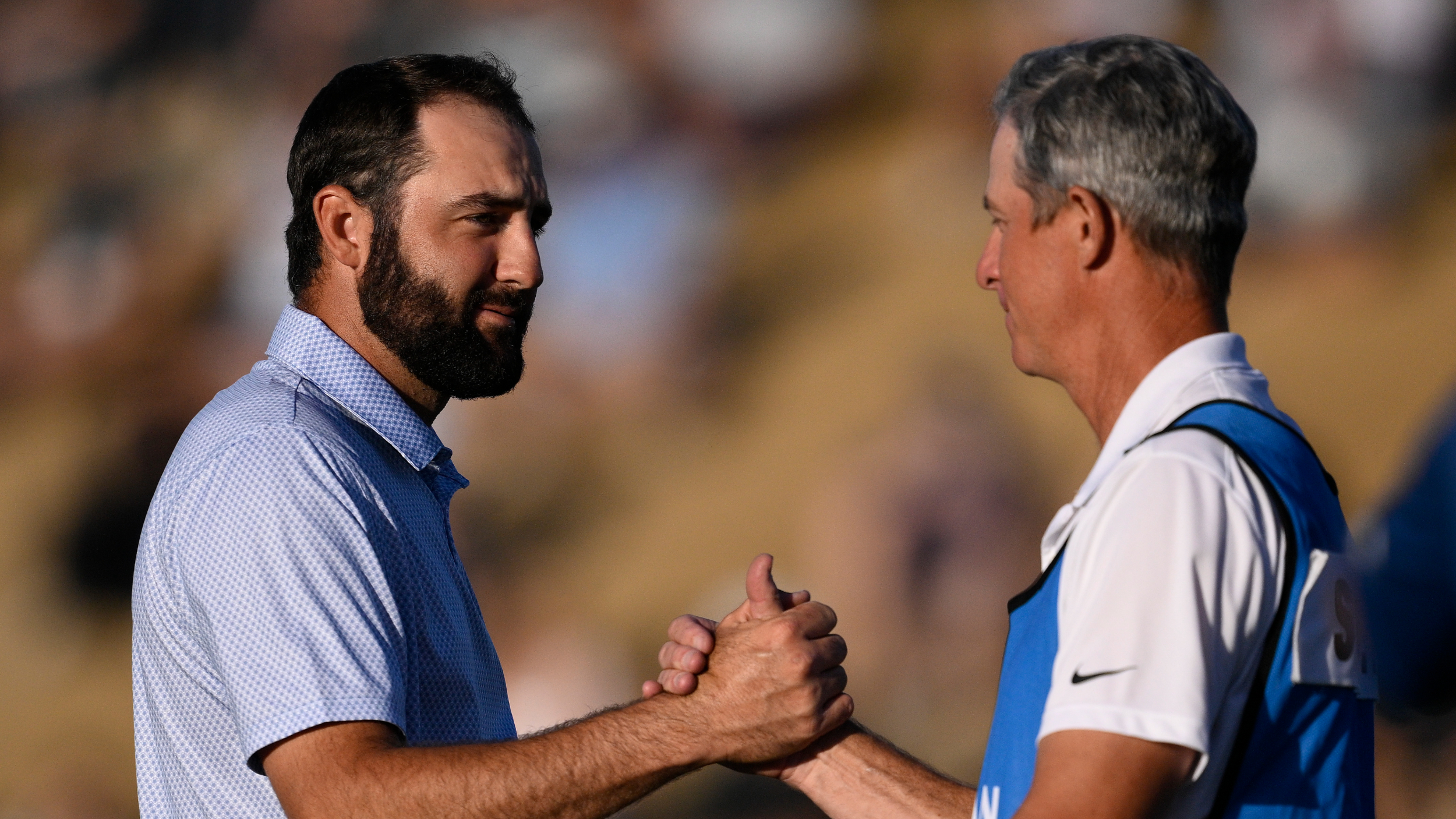 Scottie Scheffler and Ted Scott at The American Express