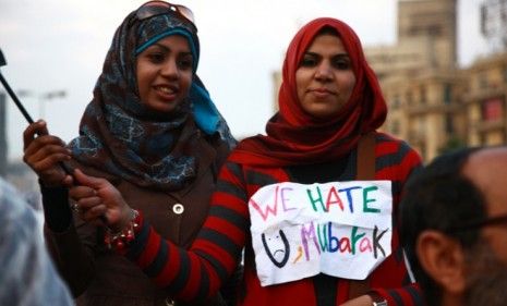 Protesters make their feelings known about former leader Hosni Mubarak who is now making efforts to get on his country&amp;#039;s good side despite corruption charges and the violence inflicted upon h