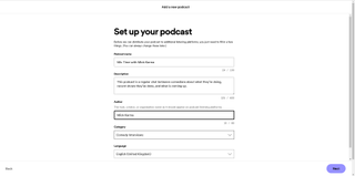 Spotify- how to set up a podcast