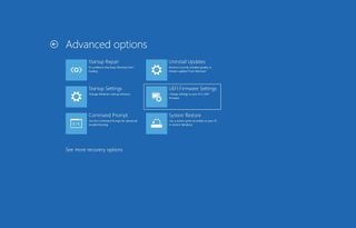 Windows 10 enter BIOS option