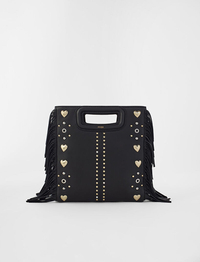 M LEATHER BAG WITH HEART STUDS was £260 now £208 (-20%)