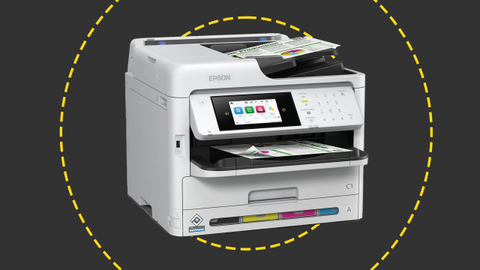The Epson Workforce Pro on the IT Pro background