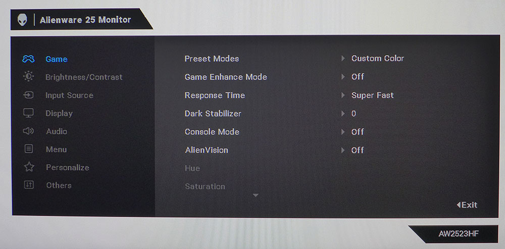 Alienware AW2523HF