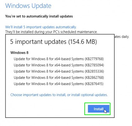 Install updates