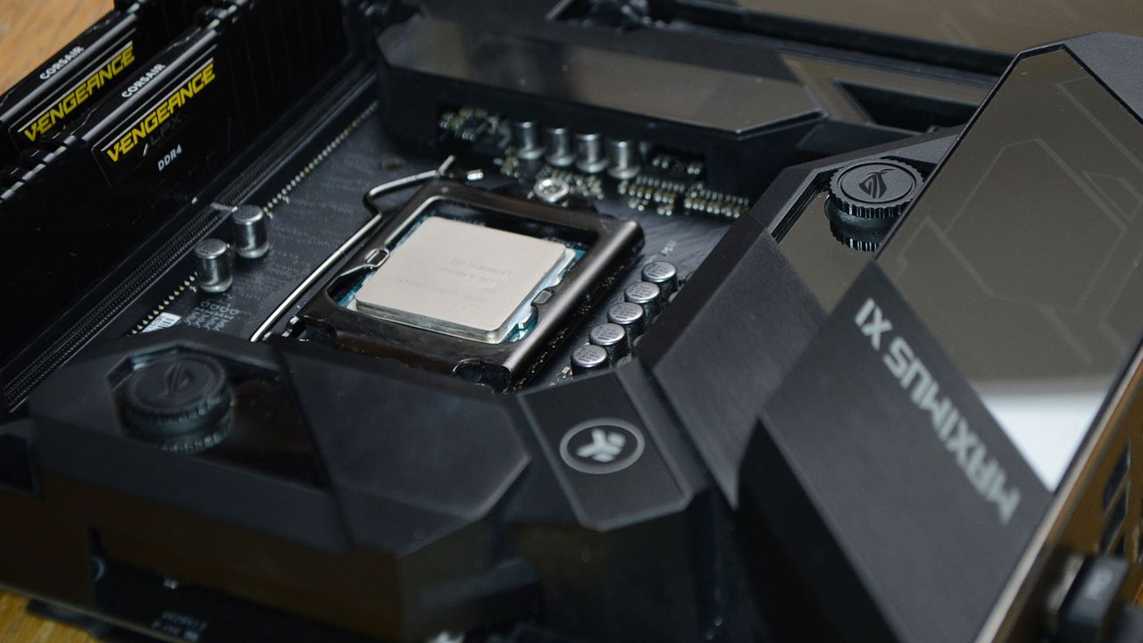Intel i7 9700K within Asus motherboard